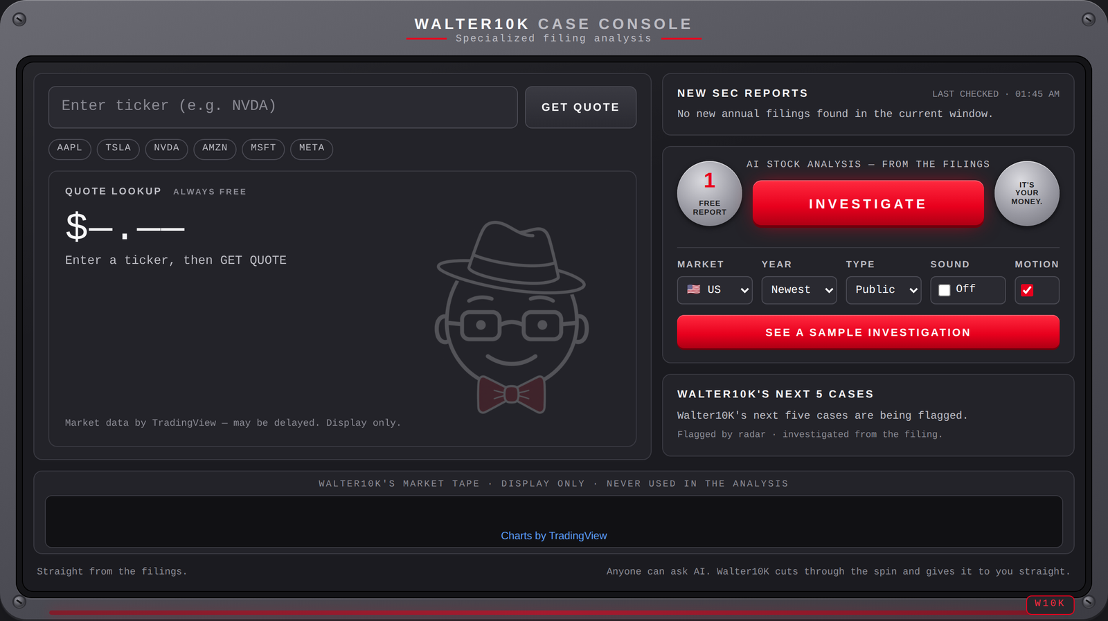 Current Walter10K Truth Terminal on desktop